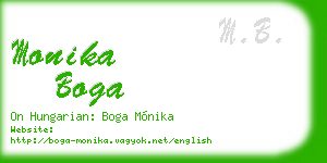 monika boga business card